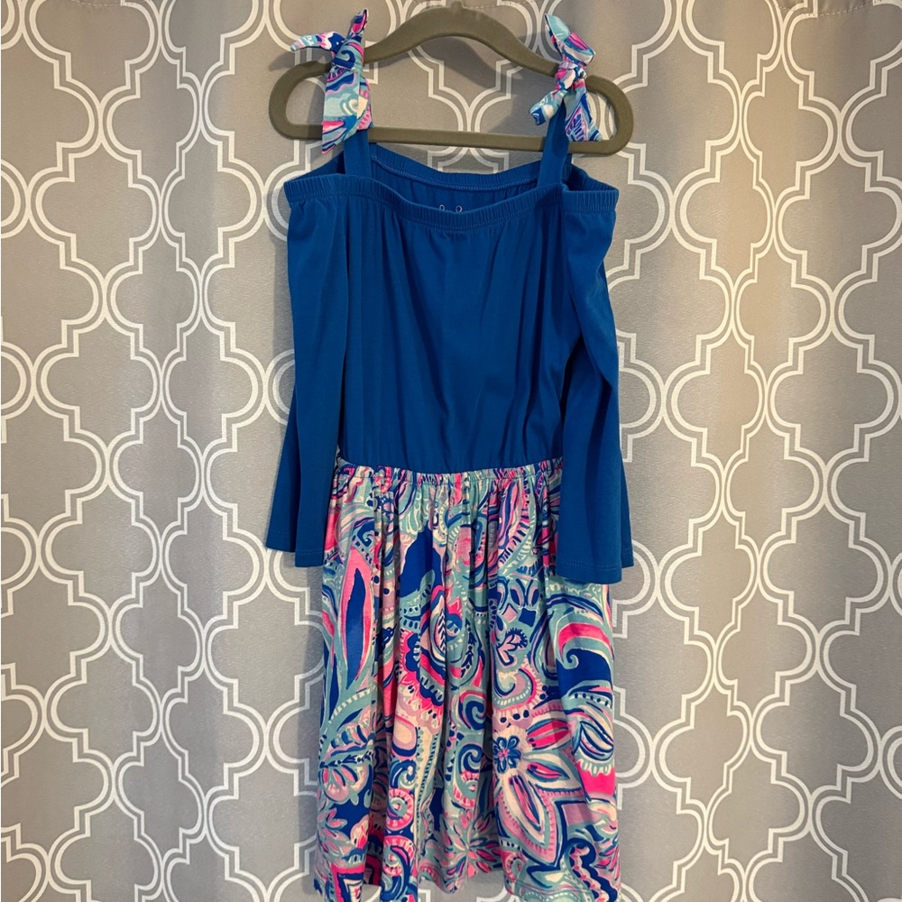 Lilly Pulitzer Blue and Pink Kids Paisley Dress